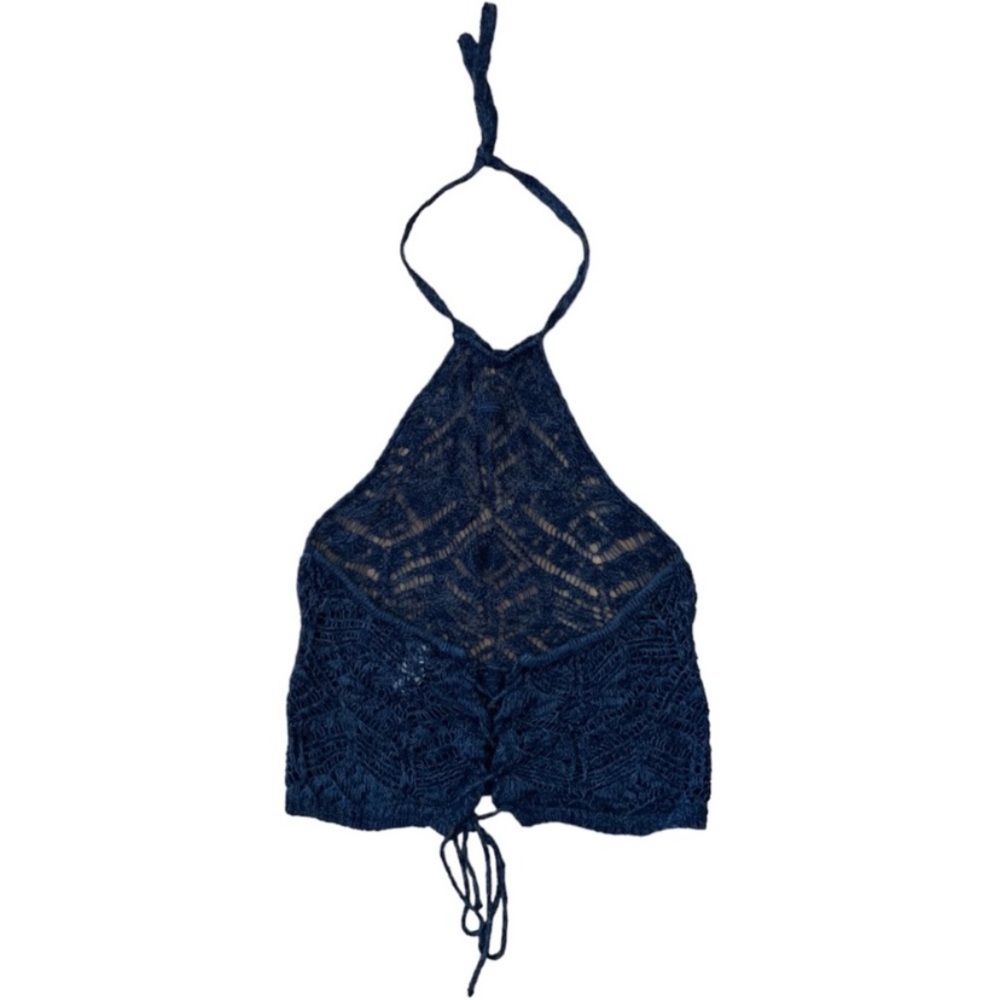 Say What? Deep Blue Knit Top - Picture 2 of 3